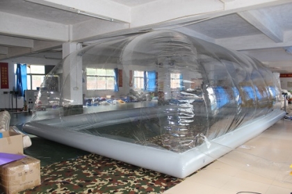 inflatable pool cover tent