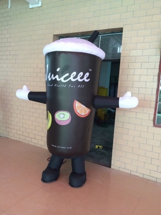 Inflatable cup costume