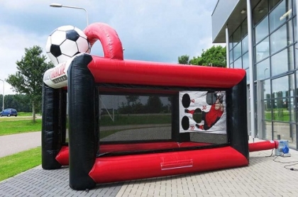 Inflatable football shooting...