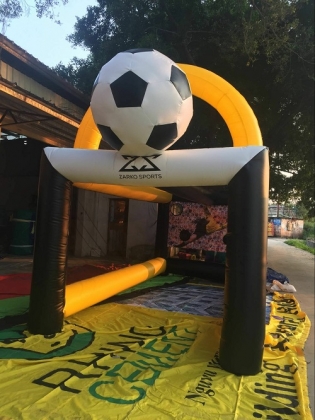 Inflatable football shooting...