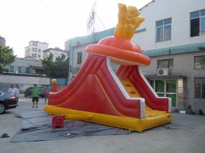 Inflatable butterfly slide