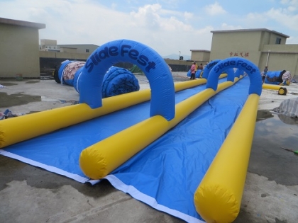 inflatable slide the city wa...
