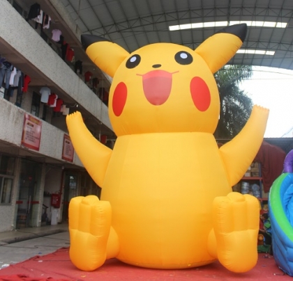 Inflatable pikachu cartoon