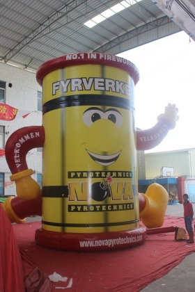 giant inflatable bottle can