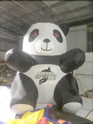 inflatable panda bear