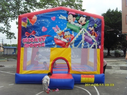 inflatable mickey and duck b...