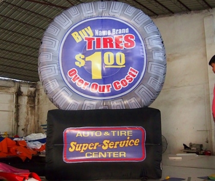 infltable car tire