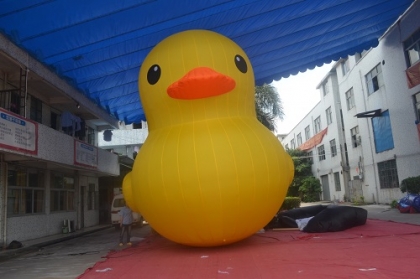 inflatable yellow duck