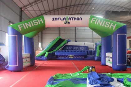 dual inflatable entrance arc...