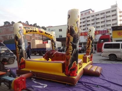 inflatable riding rodeo bull...