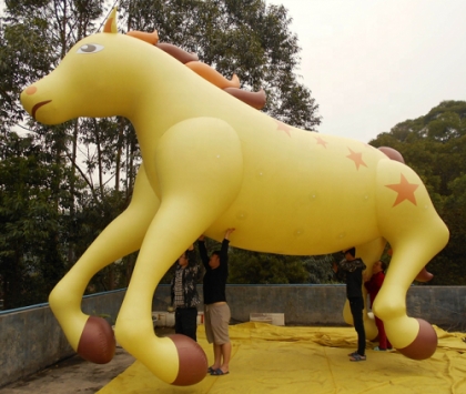 inflatable horse helium ball...