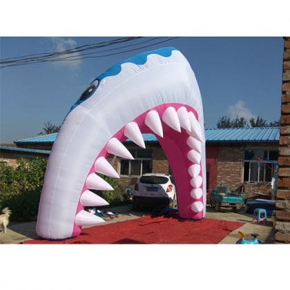 inflatable shark arch entran...