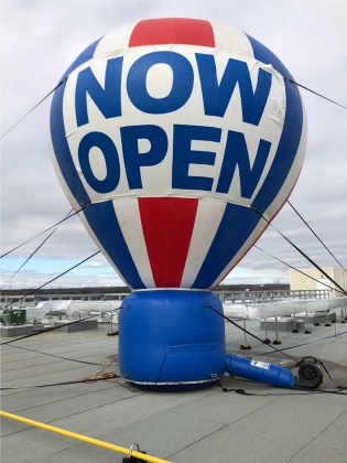 now open inflatable ground b...