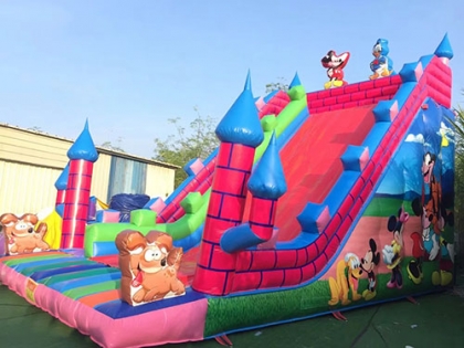 inflatable castle slide