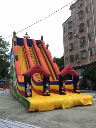 dual lane inflatable big sli...