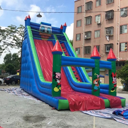 inflatable donald duck slide