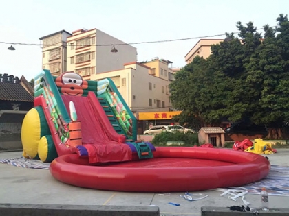 inflatable pool slide