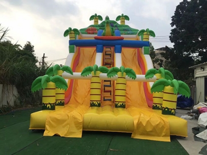 inflatable jungle slide