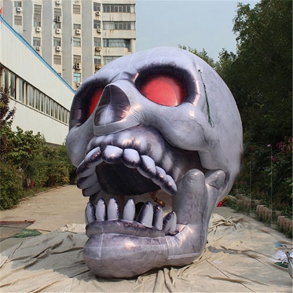 inflatable skull skeleton