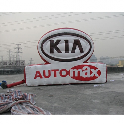 inflatable kia logo billboar...