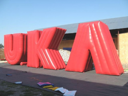 inflatable giant letter alph...