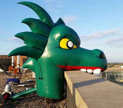 inflatable dinosaur head