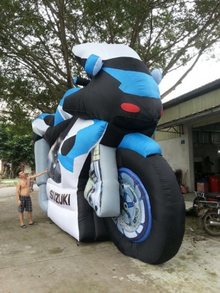 inflatable motorbike replica