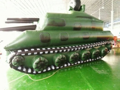 inflatable military tank