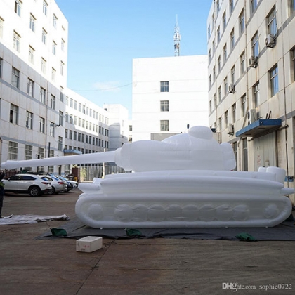 white inflatable tank
