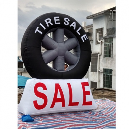 inflatable car tyre