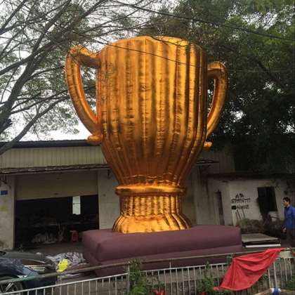 inflatable golden trophy