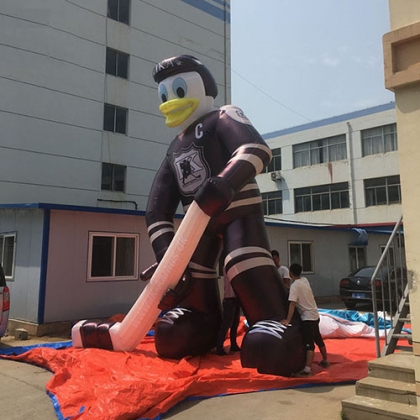 inflatable hockey player mas...