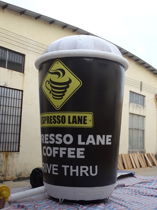giant inflatable coffe cup