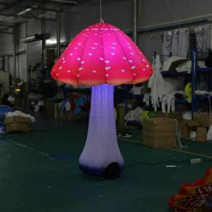 inflatable led mushroom