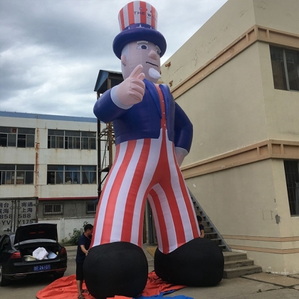 inflatable uncle sam cartoon