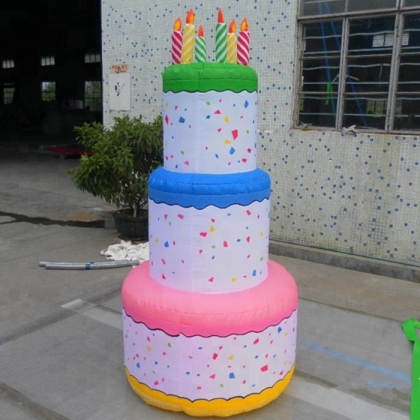 inflatable birthday cake