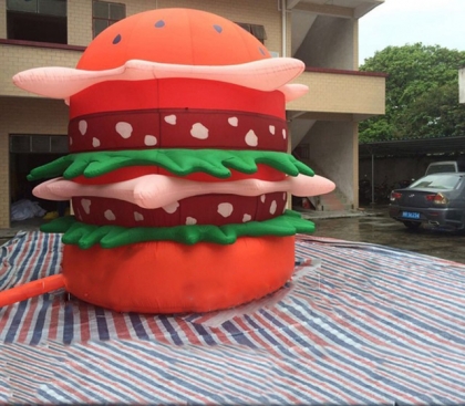 giant inflatable hamburger