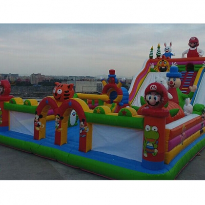 mario inflatable slide playg...