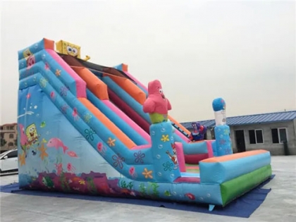 inflatable dry slide