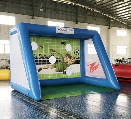 inflatable soccer ball shoot...