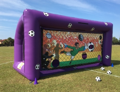 inflatable football shoot