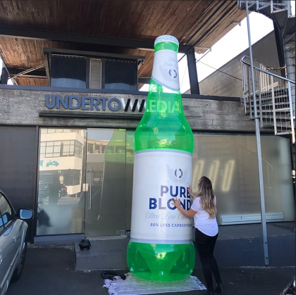 inflatable transparent beer ...