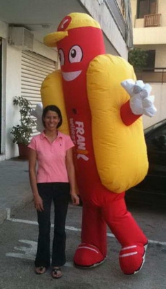 inflatable hot dog costume