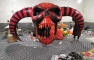 inflatable skull head, adver...