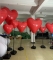 inflatable red heart tripod ...