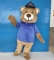 brown bear mascot costume co...