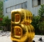 advertising golden letter b ...