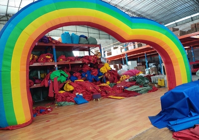 inflatable rainbow arch, inf...