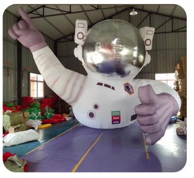 inflatable astronaut cartoon...