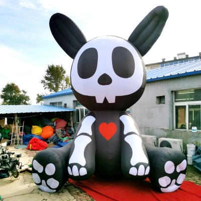 inflatable rabbit skull cart...